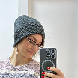 Набор для вязания двойной шапки #от_макушки_до_макушки из пряжи Lana Grossa Cool Wool Vintage (7365+7372)/описание