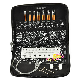ChiaoGoo Набор съёмных бамбуковых спиц TWIST Tip Sets. Small 10 см. Магазин пряжи и инструментов для вязания СижуВяжу.рф